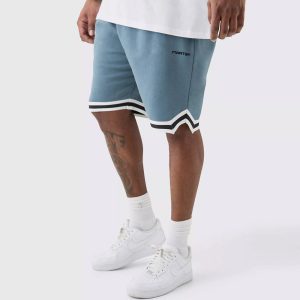 Loose Fit BHM Satin Mesh Long Length Basketball Shorts