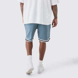 Loose Fit BHM Satin Mesh Long Length Basketball Shorts