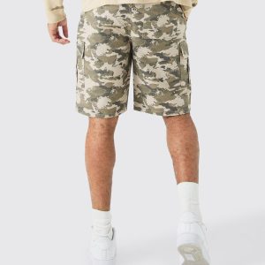 Loose Fit Graffiti Printed Jersey Shorts