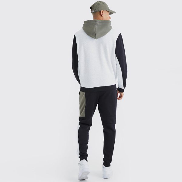 Raglan Colour Block Hooded Tracksuit - Image 2