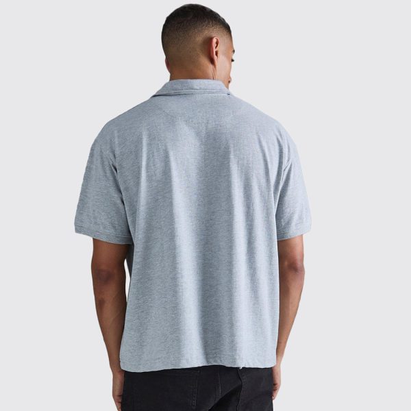 Oversized Heavy Carded Button Up Polo - Image 2